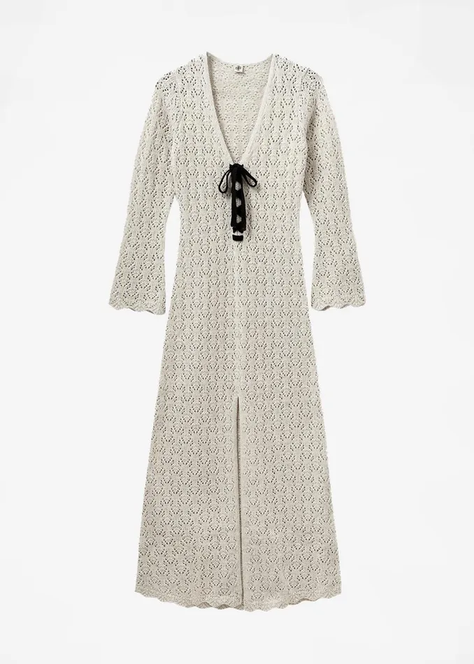Women The Garment Canada Crochet Maxi Dress 8211 Oatmeal The Frankie Shop Dresses