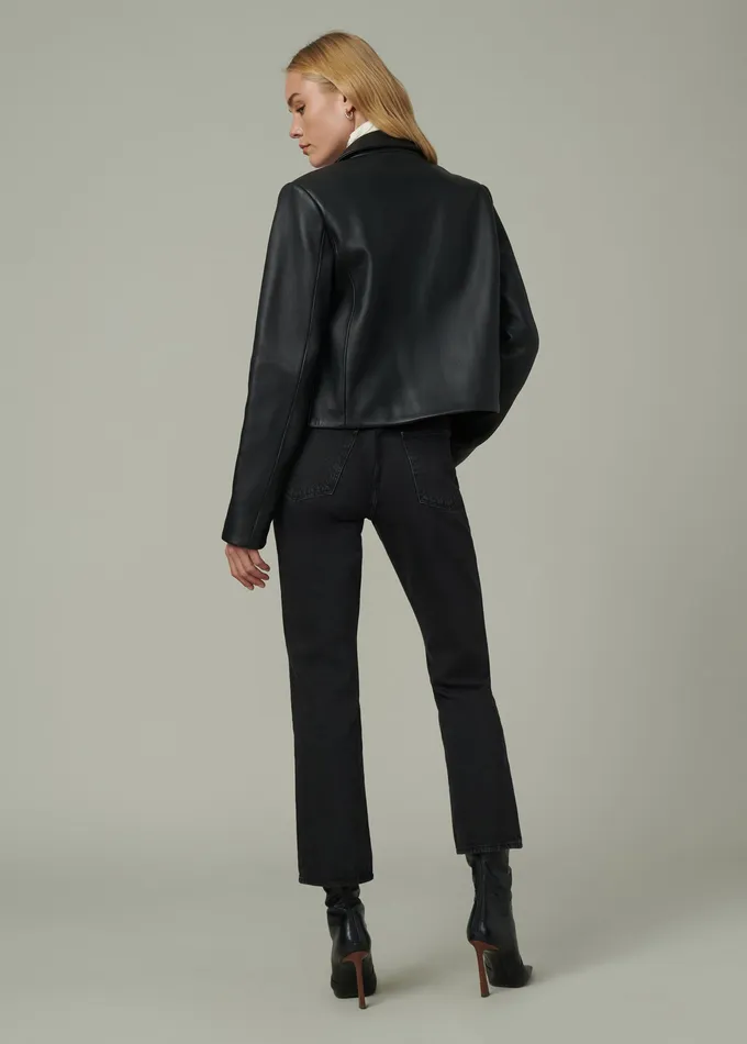 Women THE MAREN LEATHER JACKET Black Jackets Outerwear Joe8217s Jeans