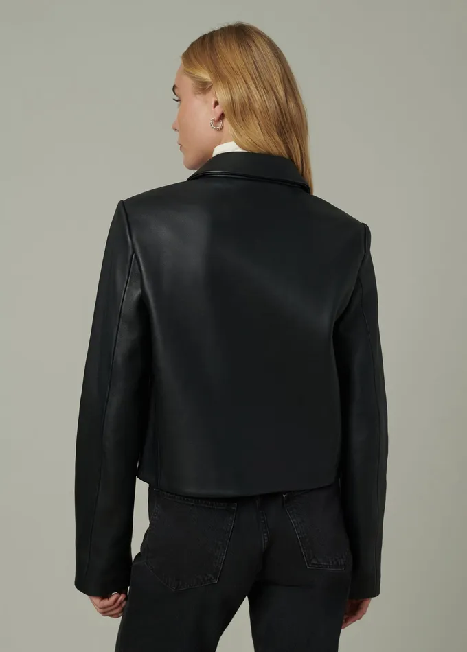Women THE MAREN LEATHER JACKET Black Jackets Outerwear Joe8217s Jeans