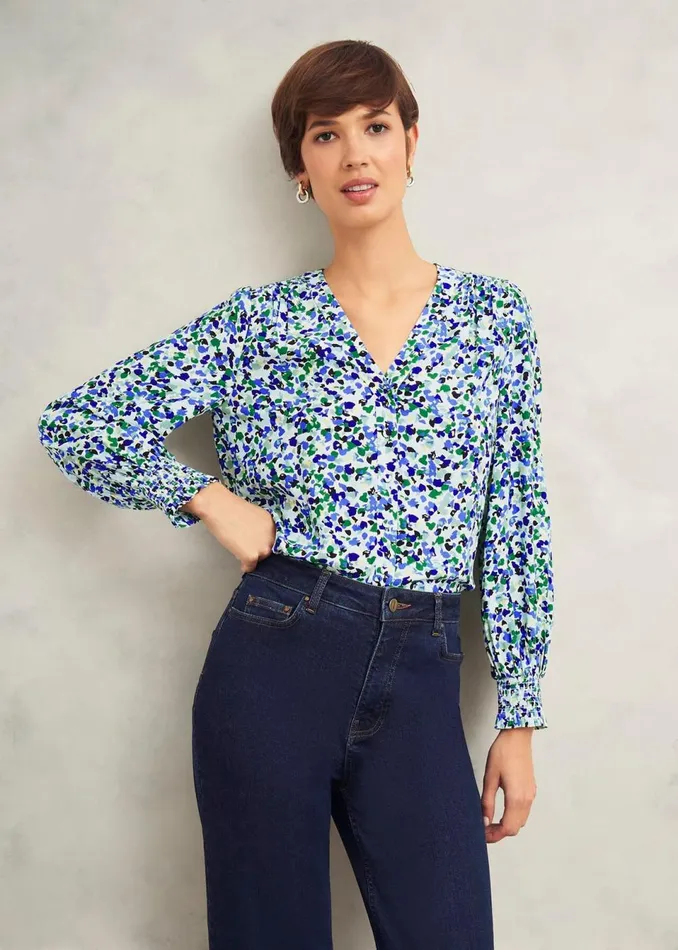 Women Tops Hobbs Debbie Blouse Multi