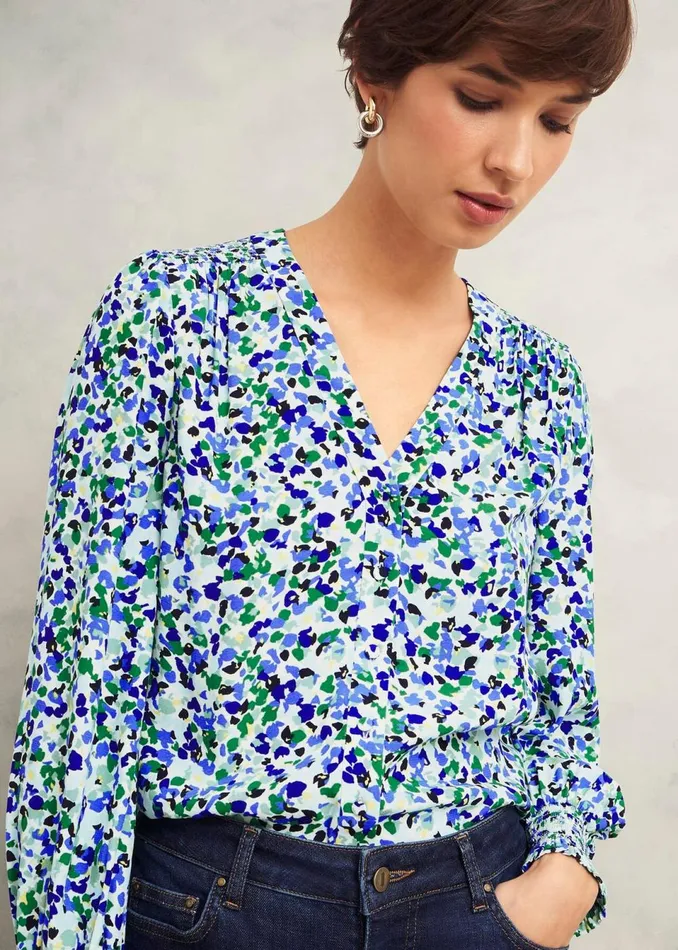 Women Tops Hobbs Debbie Blouse Multi