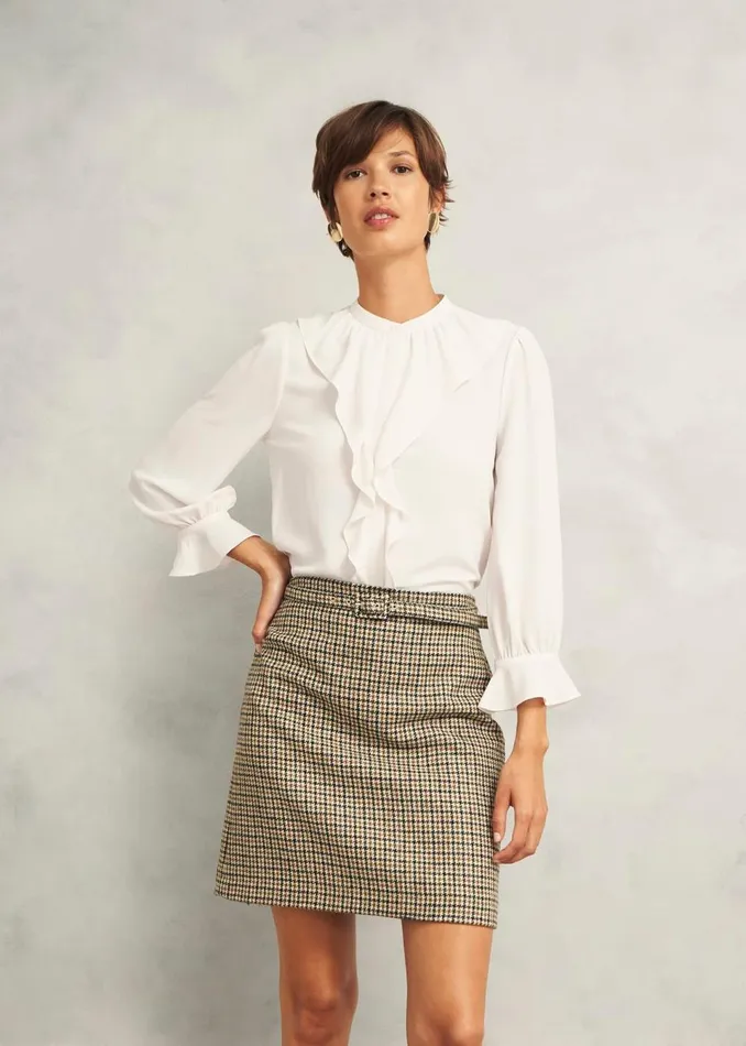 Women Tops Hobbs Maribella Blouse Ivory