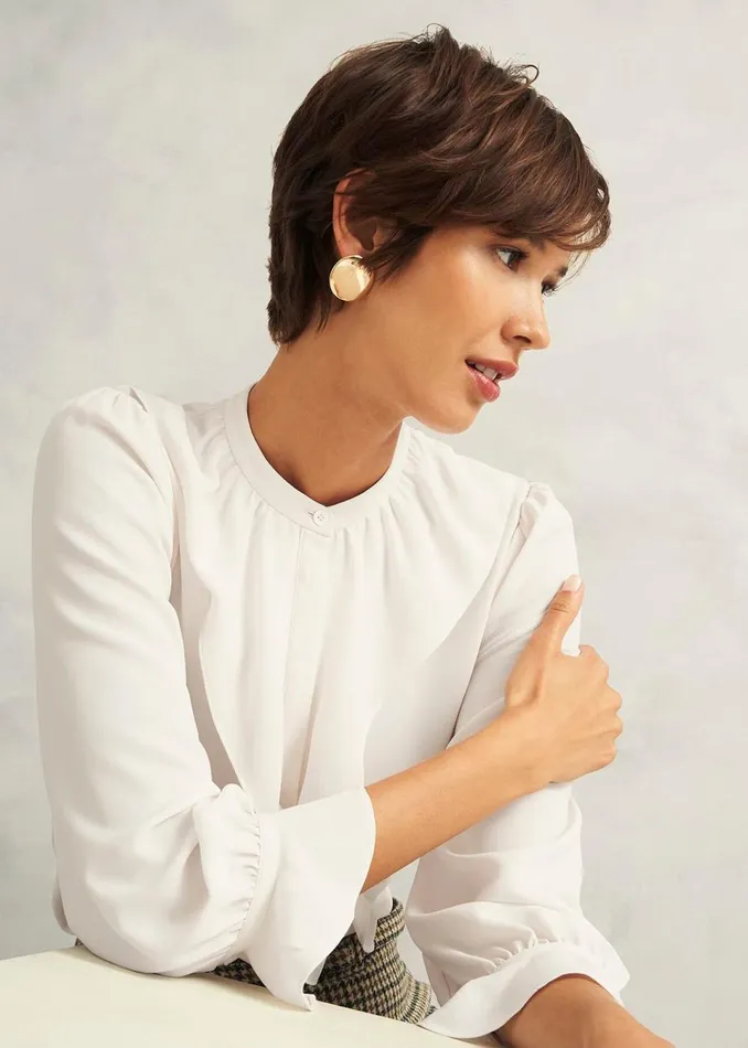 Women Tops Hobbs Maribella Blouse Ivory