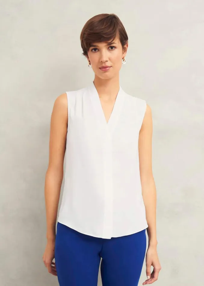 Women Tops Hobbs Poppy Blouse Ivory
