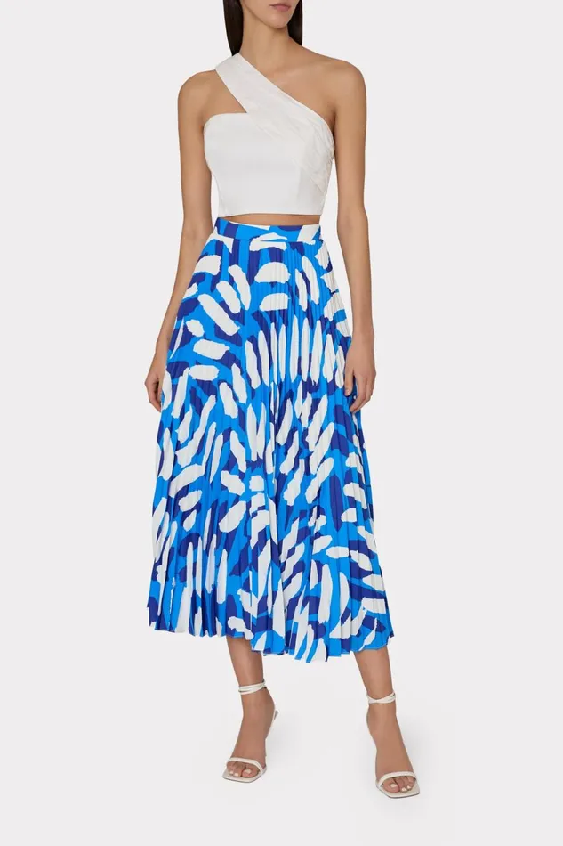 Women Tops Milly Arantza Draped One Shoulder Top White Women Tops Milly Arantza Draped One Shoulder Top White