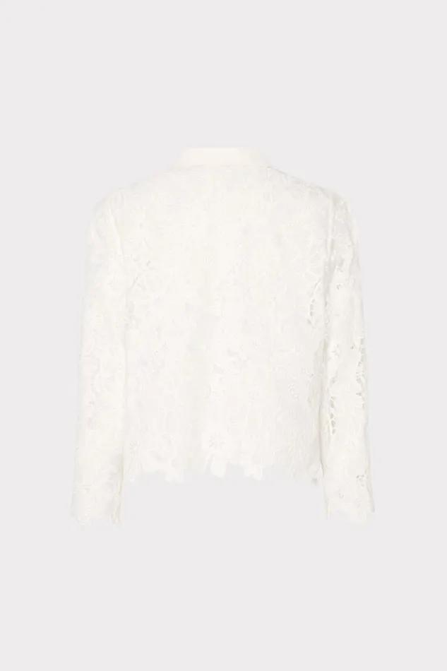 Women Tops Milly June Roja Lace Top White