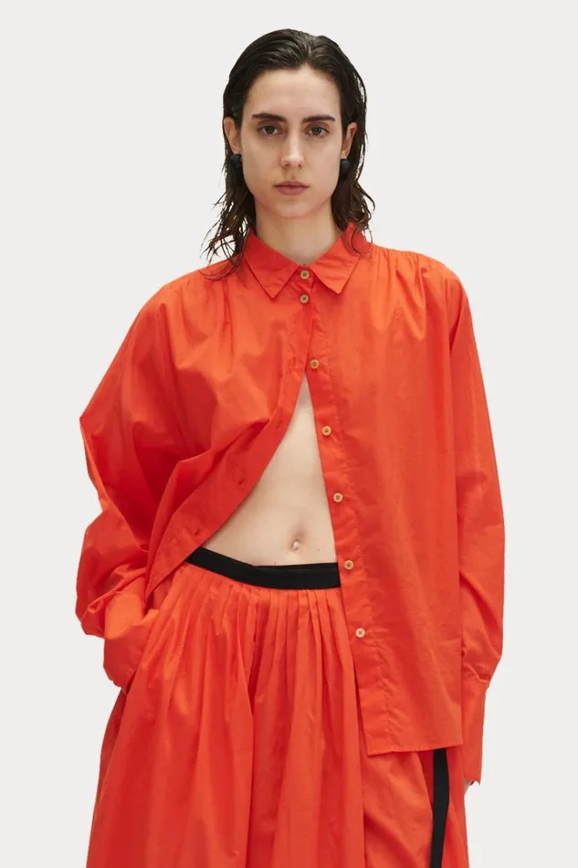 Women Tops Rachel Comey Becker Top Coral Women Tops Rachel Comey Becker Top Coral