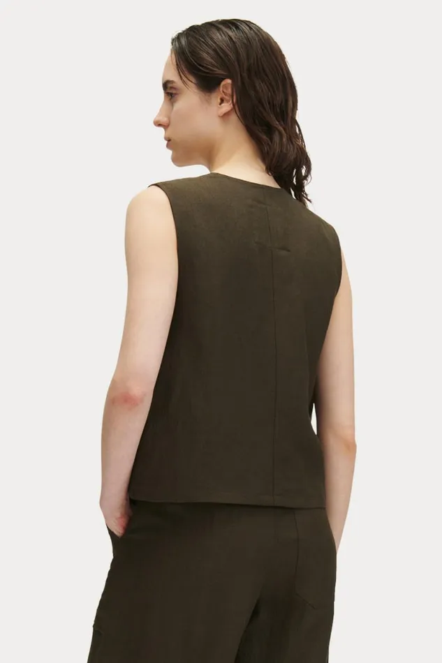 Women Tops Rachel Comey Davi Vest Charcoal