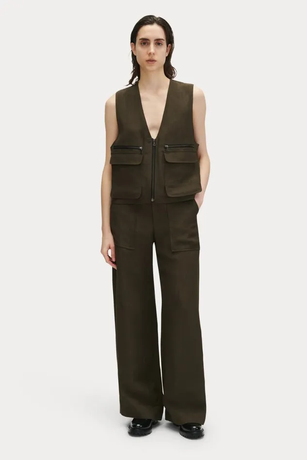 Women Tops Rachel Comey Davi Vest Charcoal