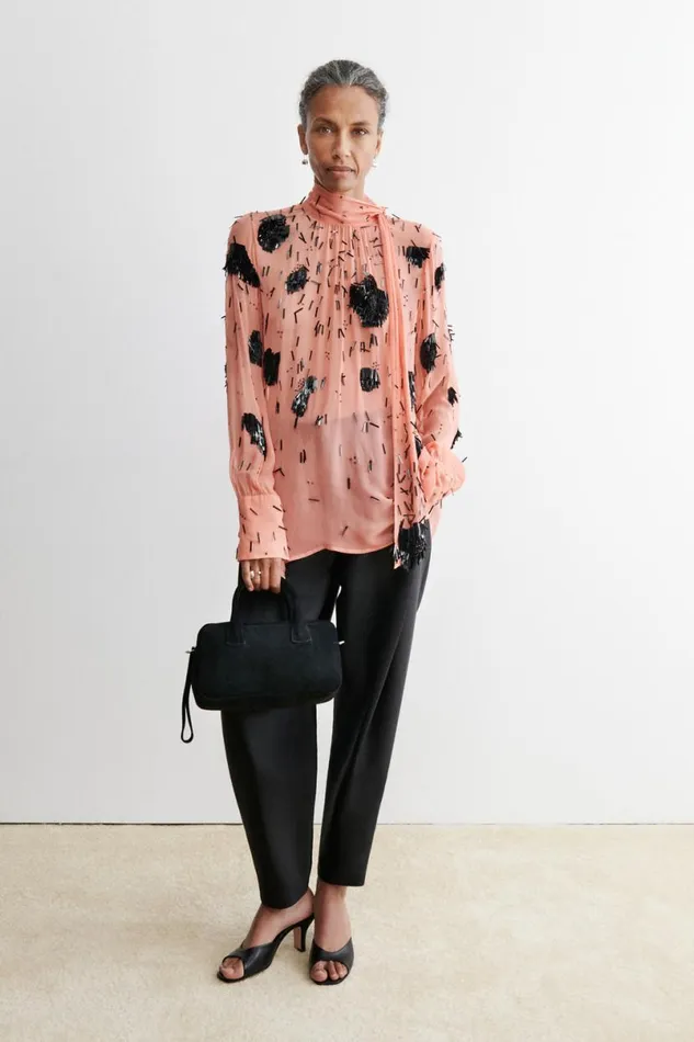 Women Tops Rachel Comey Delmara Top Coralblack Women Tops Rachel Comey Delmara Top Coralblack