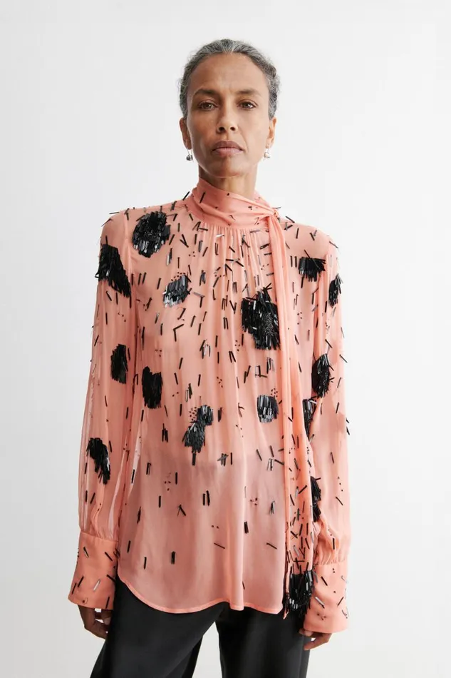 Women Tops Rachel Comey Delmara Top Coralblack Women Tops Rachel Comey Delmara Top Coralblack