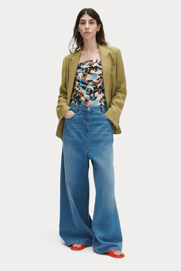 Women Tops Rachel Comey Tristan Top Blue Women Tops Rachel Comey Tristan Top Blue