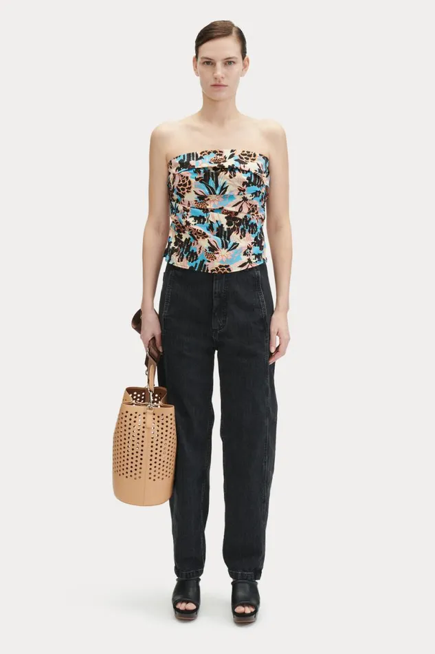 Women Tops Rachel Comey Tristan Top Blue Women Tops Rachel Comey Tristan Top Blue