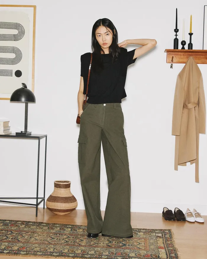 Women Tops Theory Sweater Tee In Regal Wool New Ivory