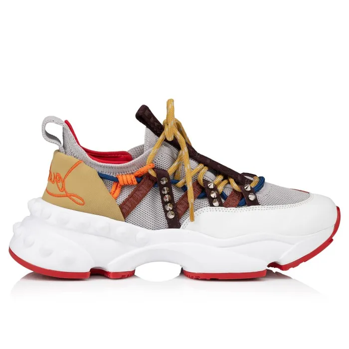 Women Trailnrun Running Sneakers 8211 Calf Leather Suede And Fabric 8211 Goose Christian Louboutin Sneakers