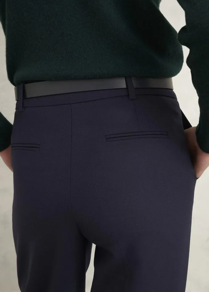 Women Trousers Hobbs Gerrie Straight Trousers Navy
