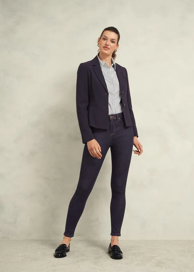 Women Trousers Hobbs Gia Sculpting Jeans Indigo