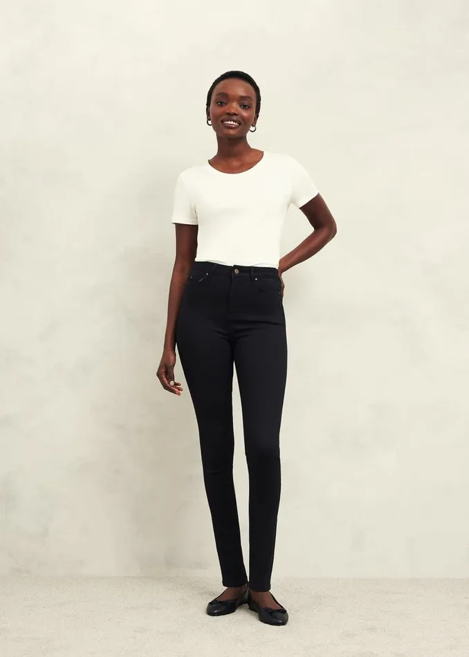 Women Trousers Hobbs Gia Sculpting Jeans With Stretch Black