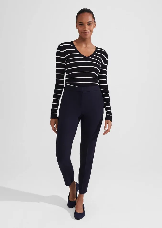 Women Trousers Hobbs Petite Gael Trousers Navy