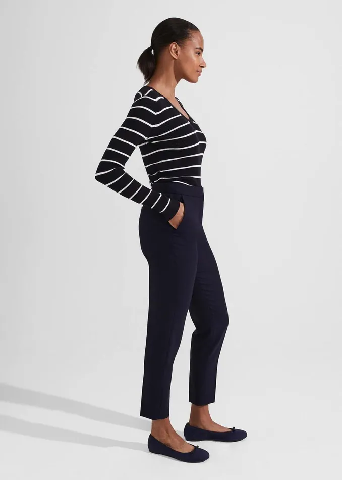 Women Trousers Hobbs Petite Gael Trousers Navy