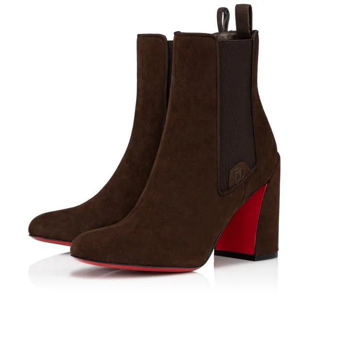 Women Turelastic 85 Mm Low Boots 8211 Veau Velours 8211 Cosme Christian Louboutin Boots