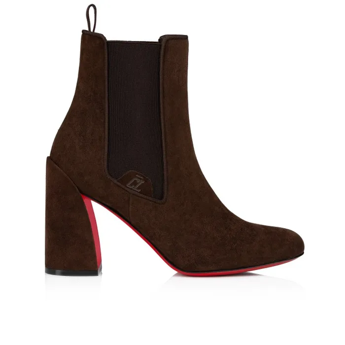 Women Turelastic 85 Mm Low Boots 8211 Veau Velours 8211 Cosme Christian Louboutin Boots