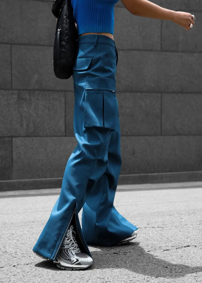 Women Valo Cargo Pants 8211 Navy The Frankie Shop Bottoms
