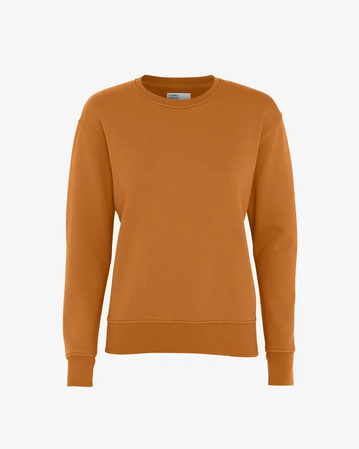 Women Women Classic Organic Crew 8211 Ginger Brown Crewneck Sweatshirts Colorfulstandard