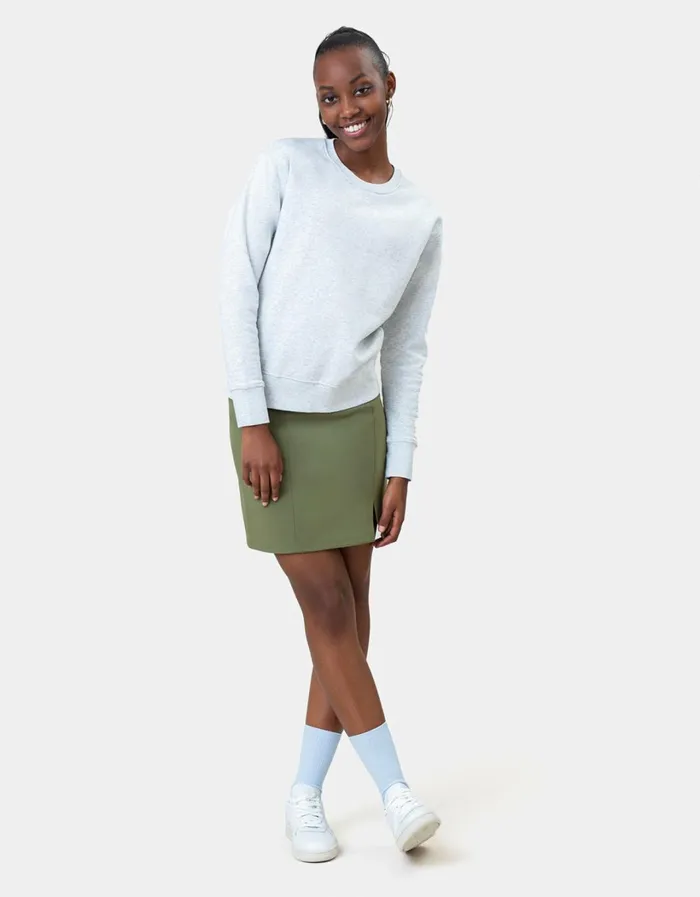 Women Women Classic Organic Crew Neptune Blue Colorful Standard Crewneck Sweatshirts
