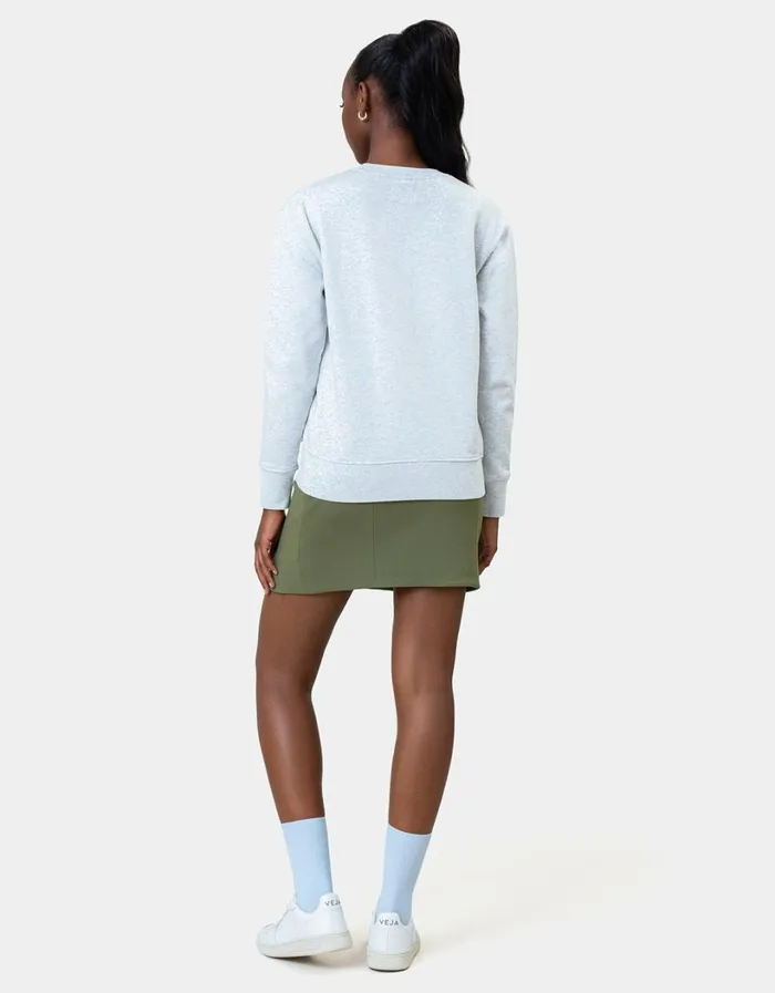 Women Women Classic Organic Crew Neptune Blue Colorful Standard Crewneck Sweatshirts