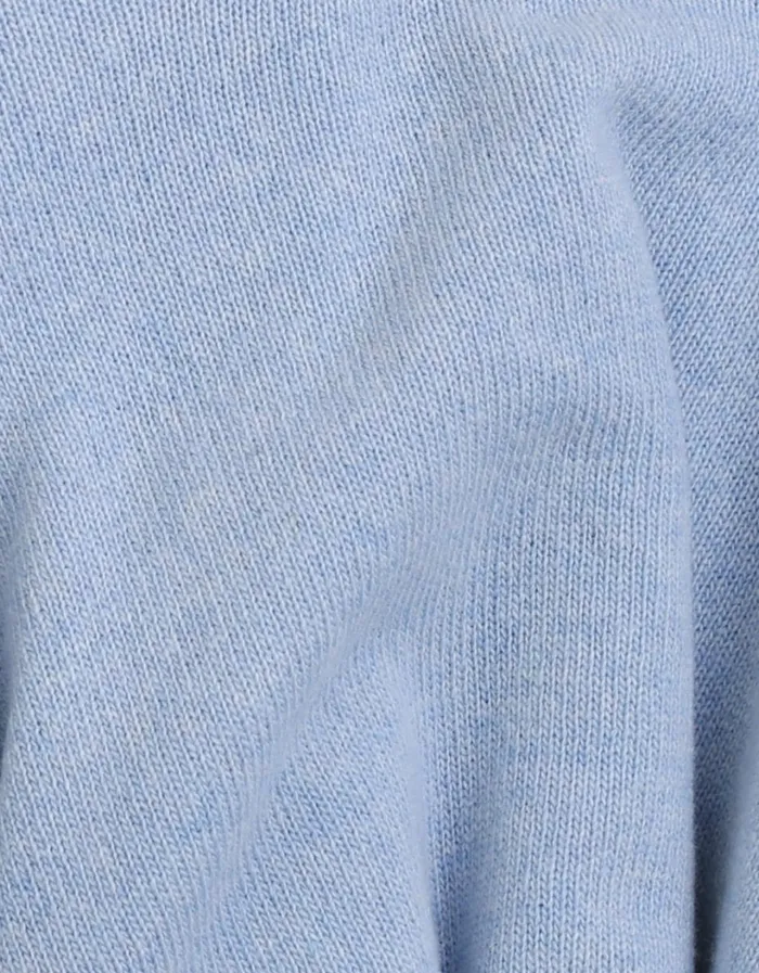 Women Women Light Merino Wool Crew Polar Blue Colorful Standard Knit Sweaters