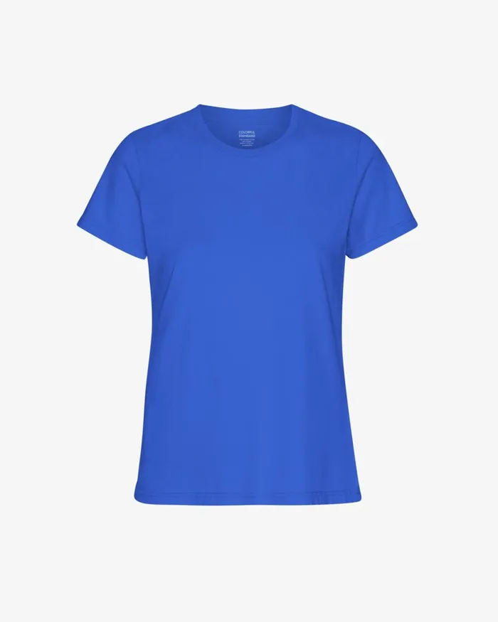 Women Women Light Organic Tee Sapphire Blue Colorful Standard TShirts