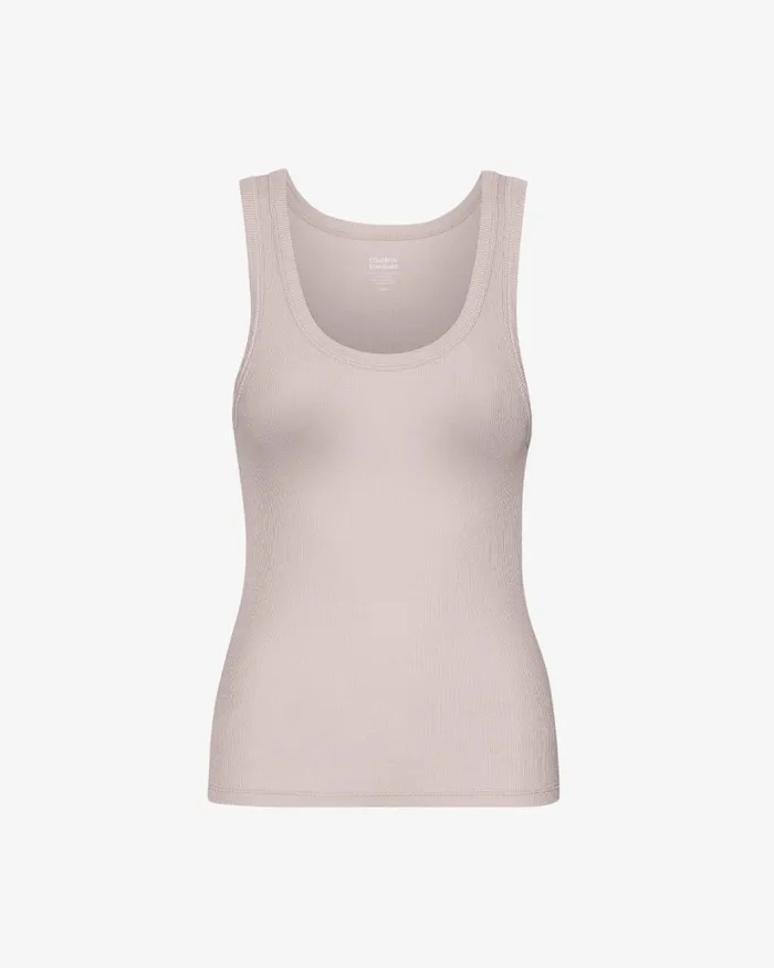 Women Women Organic Rib Tank Top Faded Pink Colorful Standard Tank Tops