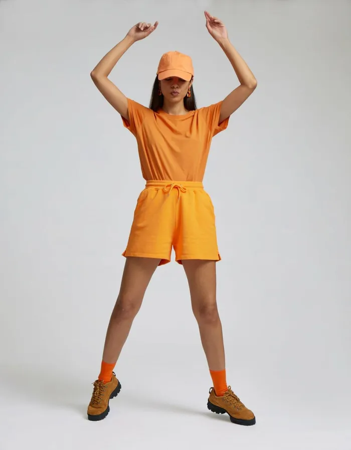 Women Women Organic Sweatshorts Kelly Green Colorful Standard Shorts
