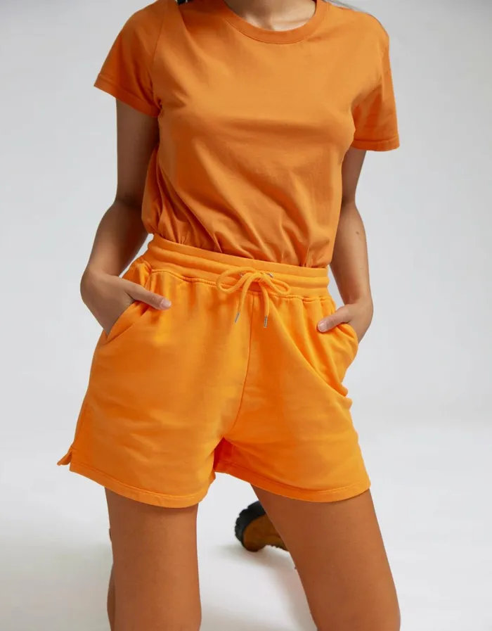 Women Women Organic Sweatshorts Kelly Green Colorful Standard Shorts