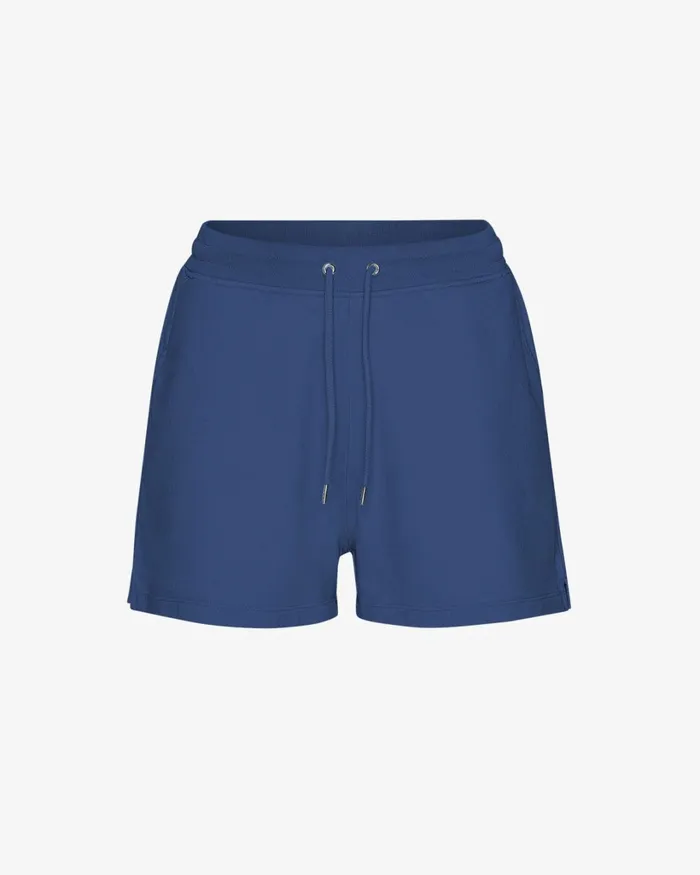 Women Women Organic Sweatshorts Marine Blue Colorful Standard Shorts