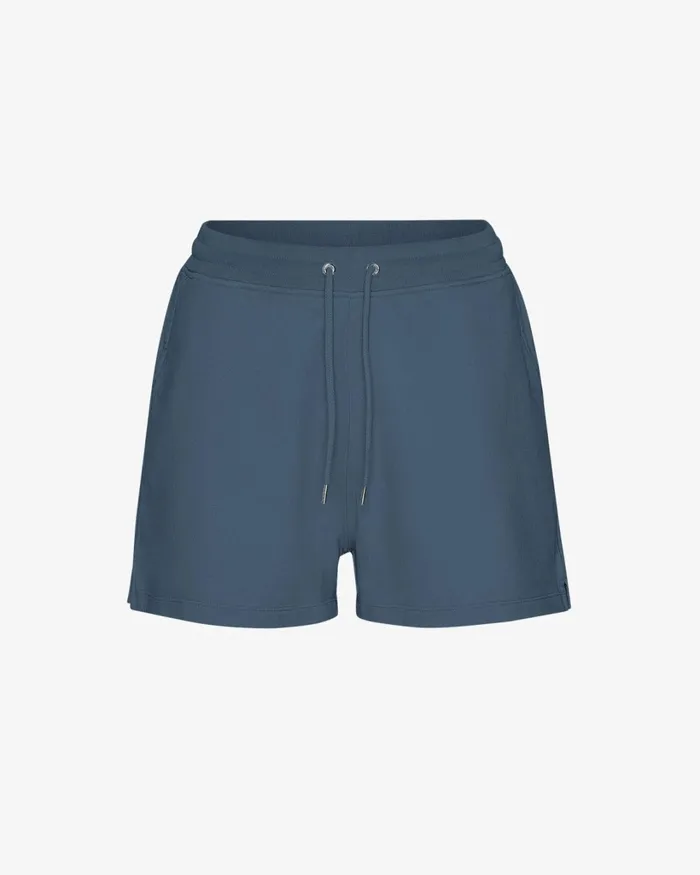 Women Women Organic Sweatshorts Petrol Blue Colorful Standard Shorts