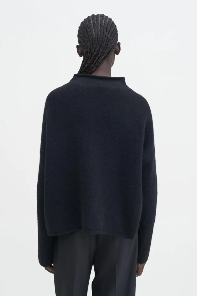 Women Wool Yak Sweater Black Filippa K Knitwear