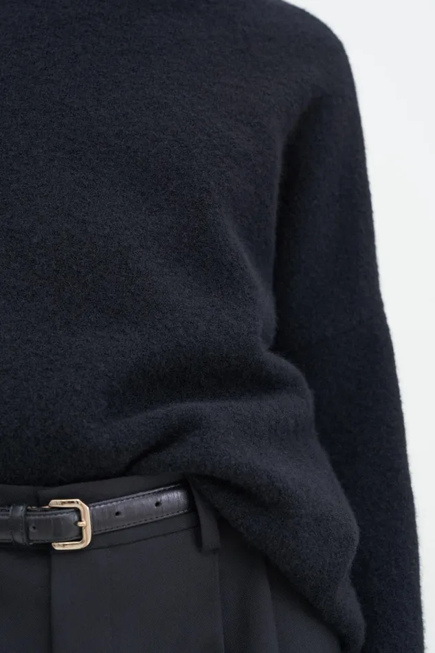 Women Wool Yak Sweater Black Filippa K Knitwear
