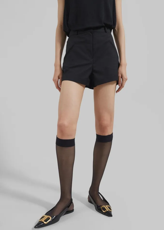 Women Xandra Mini Shorts 8211 Black The Frankie Shop Bottoms