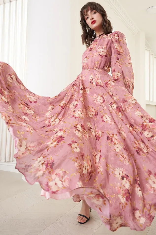 Women YUMI KIM Dresses BRIA MAXI Autumn Dance Berry