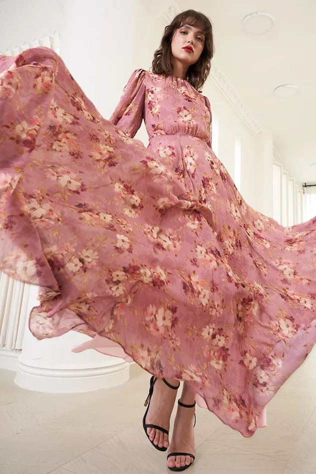 Women YUMI KIM Dresses BRIA MAXI Autumn Dance Berry