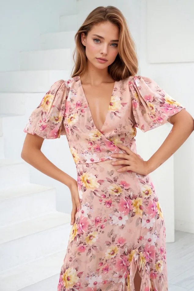 Women YUMI KIM Dresses JENNY MAXI DRESS New Day Blush