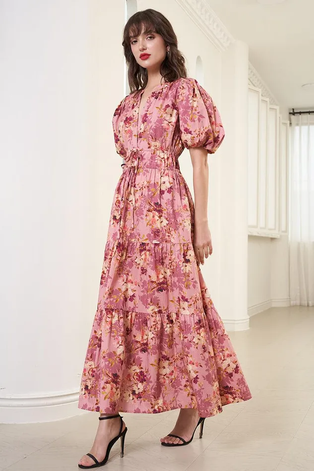 Women YUMI KIM Dresses KASEY MAXI Autumn Dance Berry