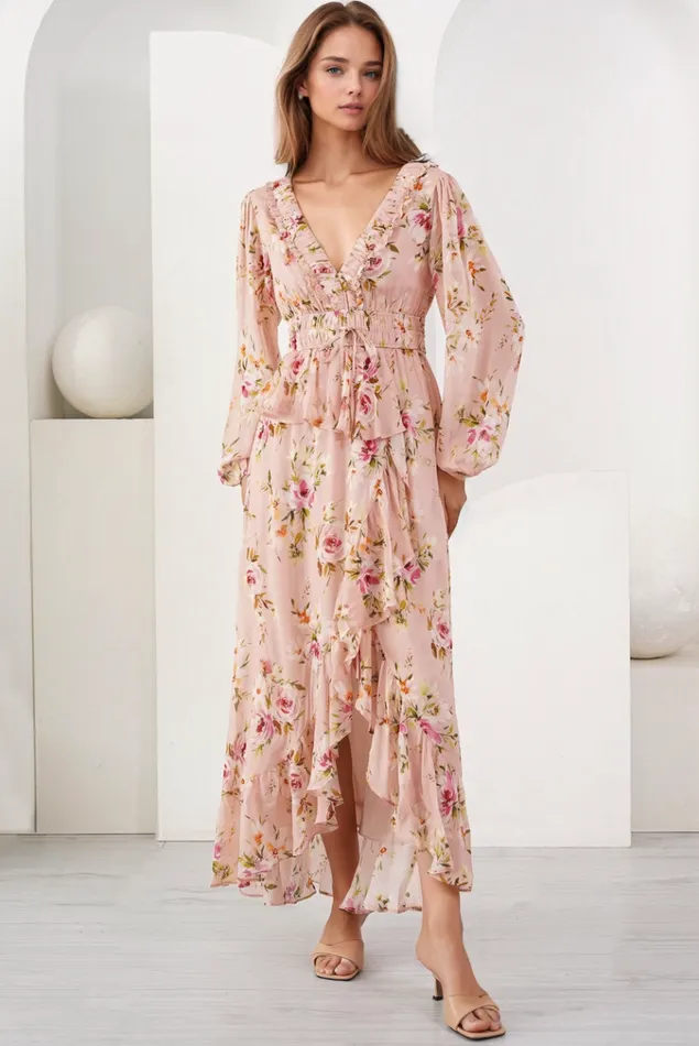 Women YUMI KIM Dresses MARTINA MAXI DRESS Floral Dawn Blush