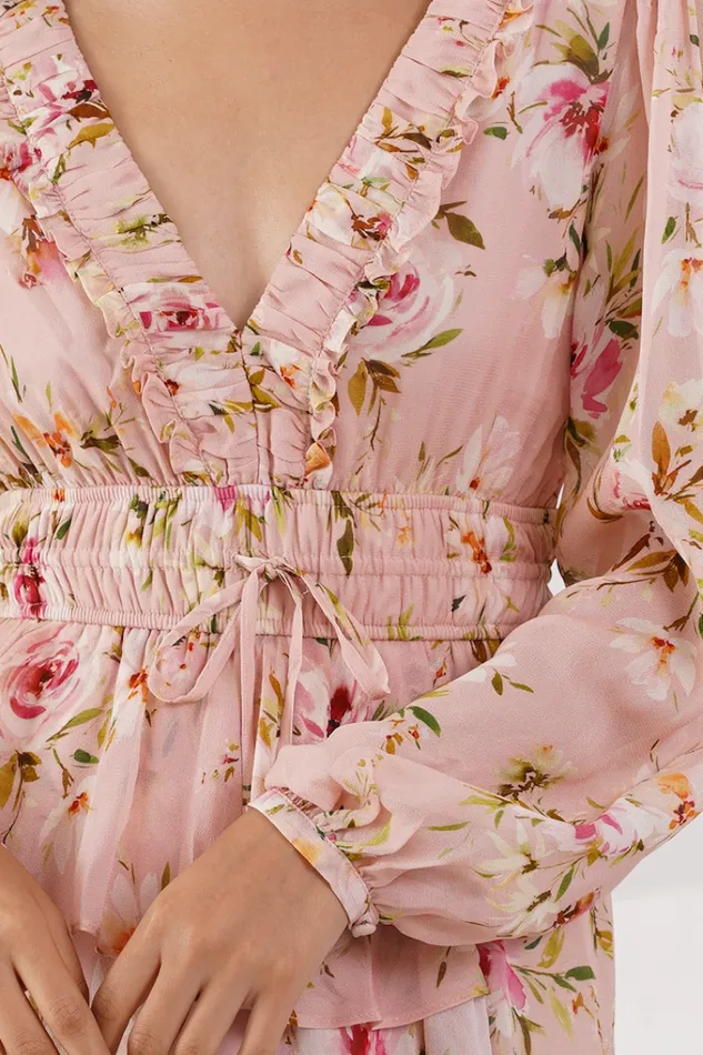Women YUMI KIM Dresses MARTINA MAXI DRESS Floral Dawn Blush