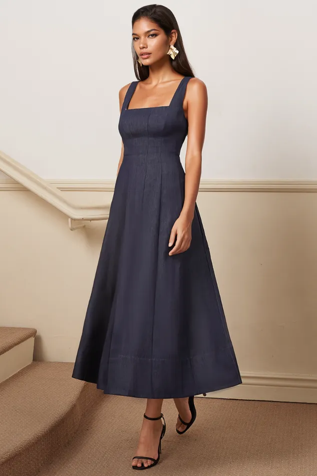 Women YUMI KIM Dresses SIENNA DRESS Dark Chambray