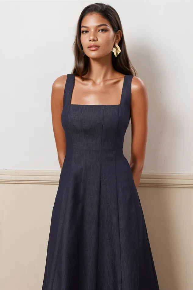 Women YUMI KIM Dresses SIENNA DRESS Dark Chambray