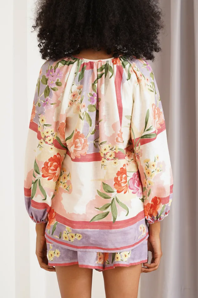 Women YUMI KIM Tops LESLIE LINEN TOP Mayfair Garden