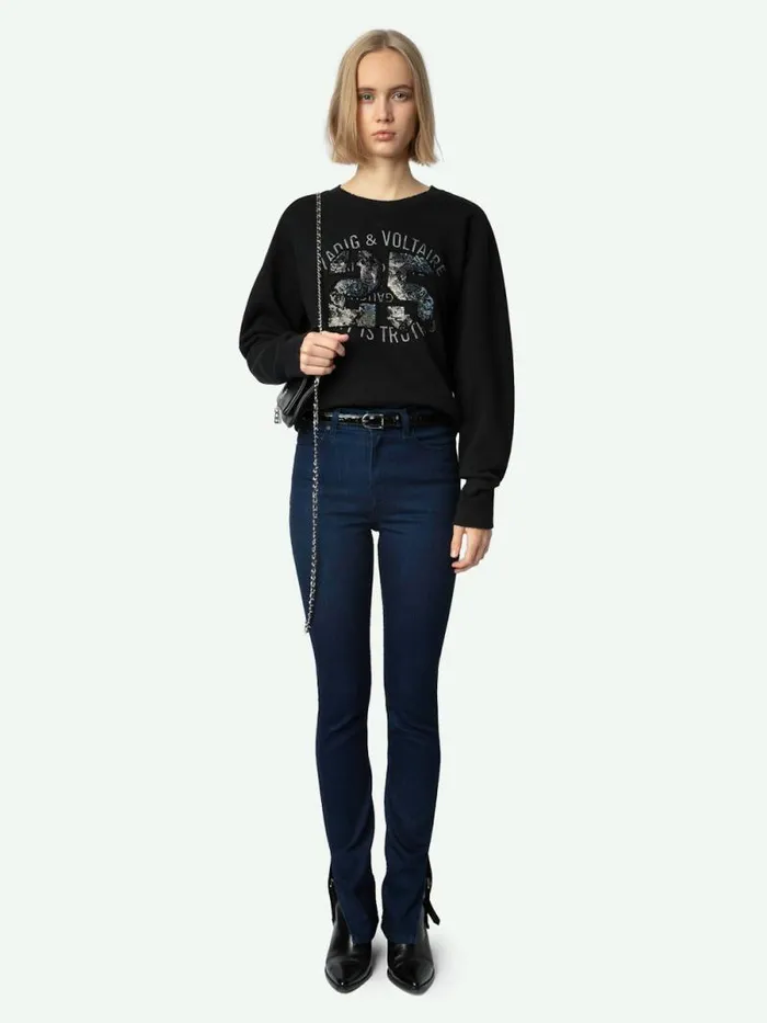 Women Zadig and Voltaire Pants and Shorts Jett Skinny Jeans Dark Indigo